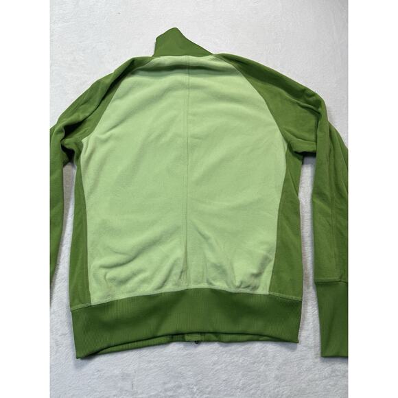 The North Face Women’s Fleece Jacket Green Full Zip TKA 100 Lightweight Size Lg - Picture 4 of 6
